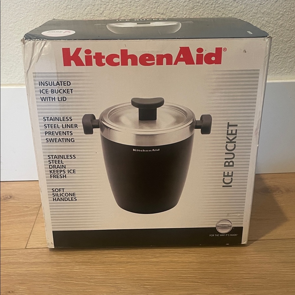 KitchenAid Black Insulated Ice Bucket with Lid